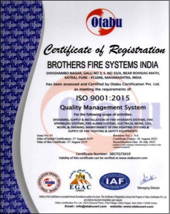 ISO 9001 – 2015 Certified Company